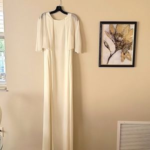 Halston Ivory Evening Gown - Size 10